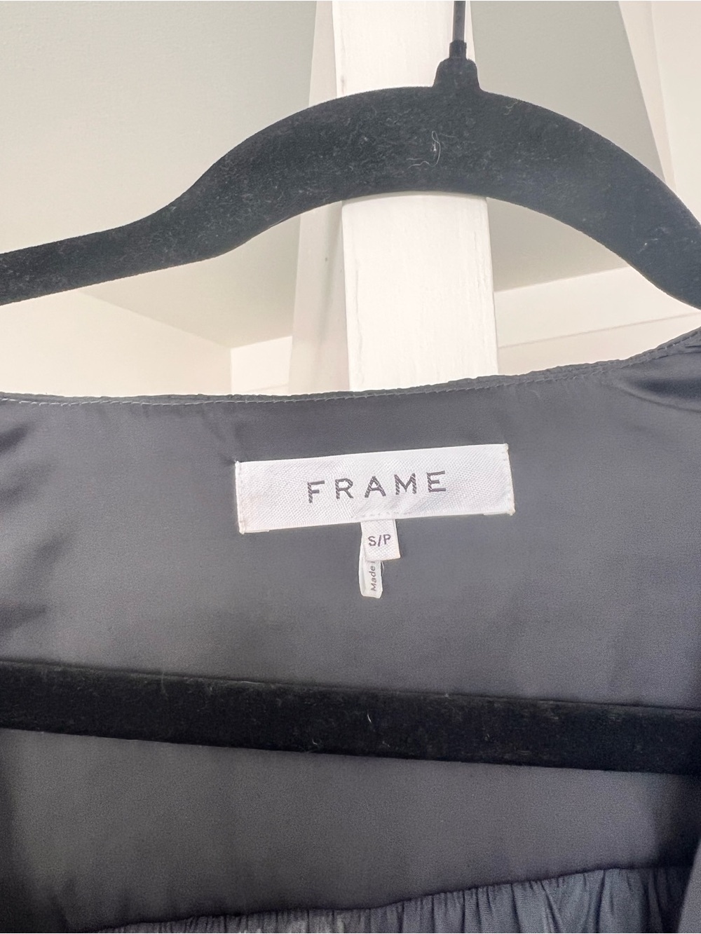 Frame Balloon Sleeve V-Neck Wrap Blouse Sz S - Picture 6 of 8